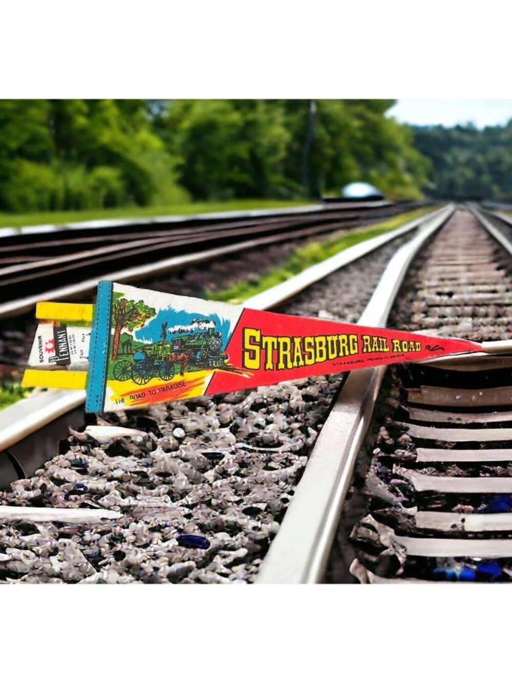 Vintage Strasburg Railroad, PA pennant